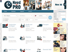 Tablet Screenshot of need-a-pro.com
